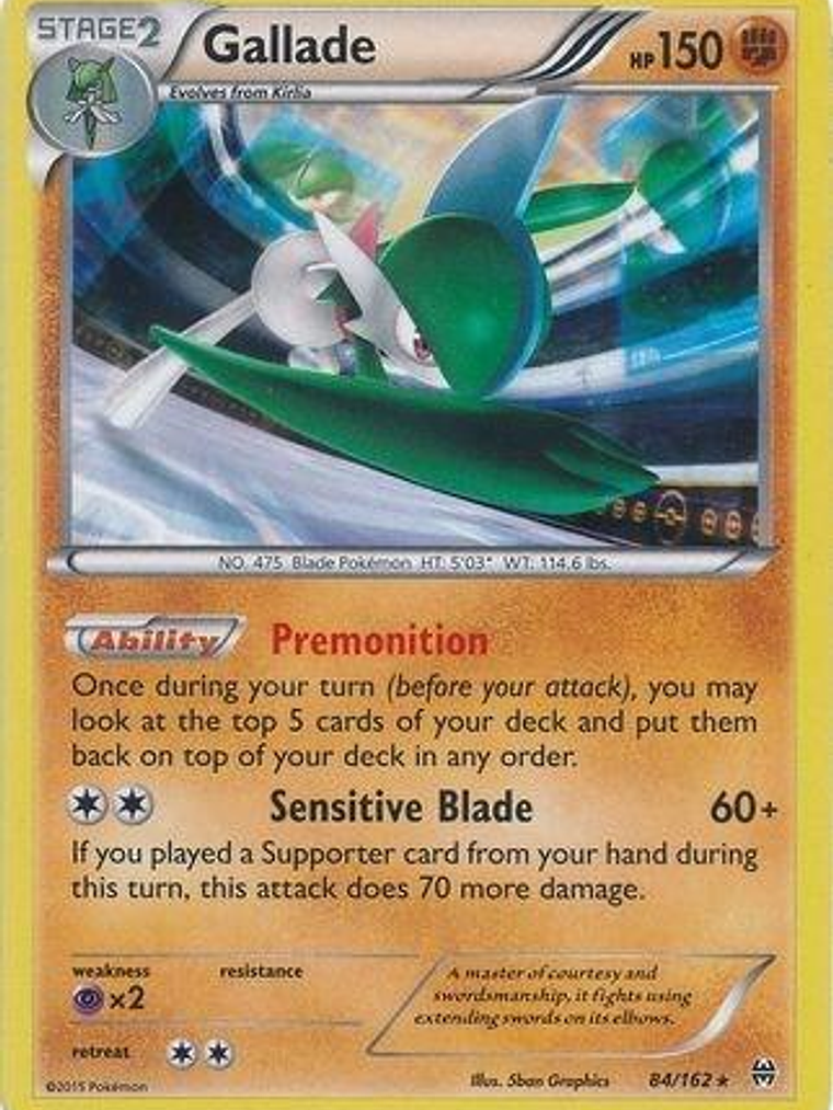 Gallade - 84/162 (Cosmos Holo) #084 1