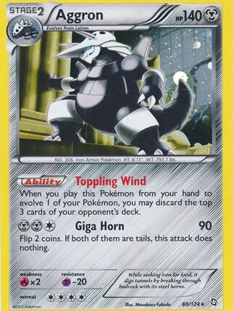 Aggron - 80/124 (Cosmos Holo) #080 1