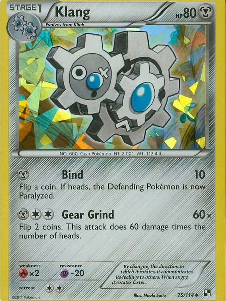 Klang - 75/114 (Cracked Ice Holo) #075 1