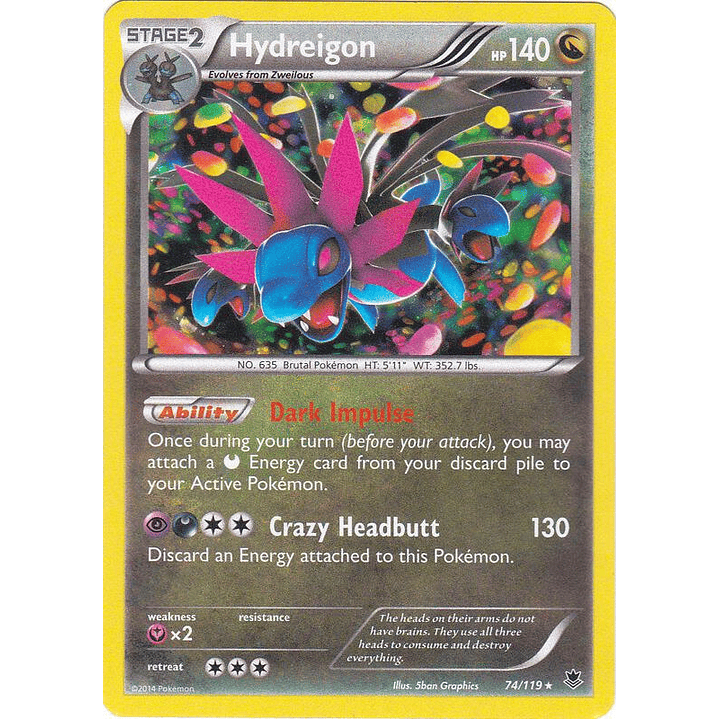 Hydreigon - 074/119 (Cosmos Holo) #074 1