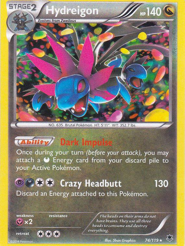 Hydreigon - 074/119 (Cosmos Holo) #074 1