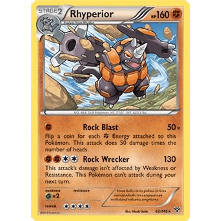 Rhyperior - 62/146 (Cosmos Holo) #062 1