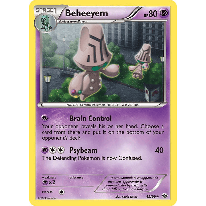 Beheeyem - 62/99 (Cosmos Holo) #062 1