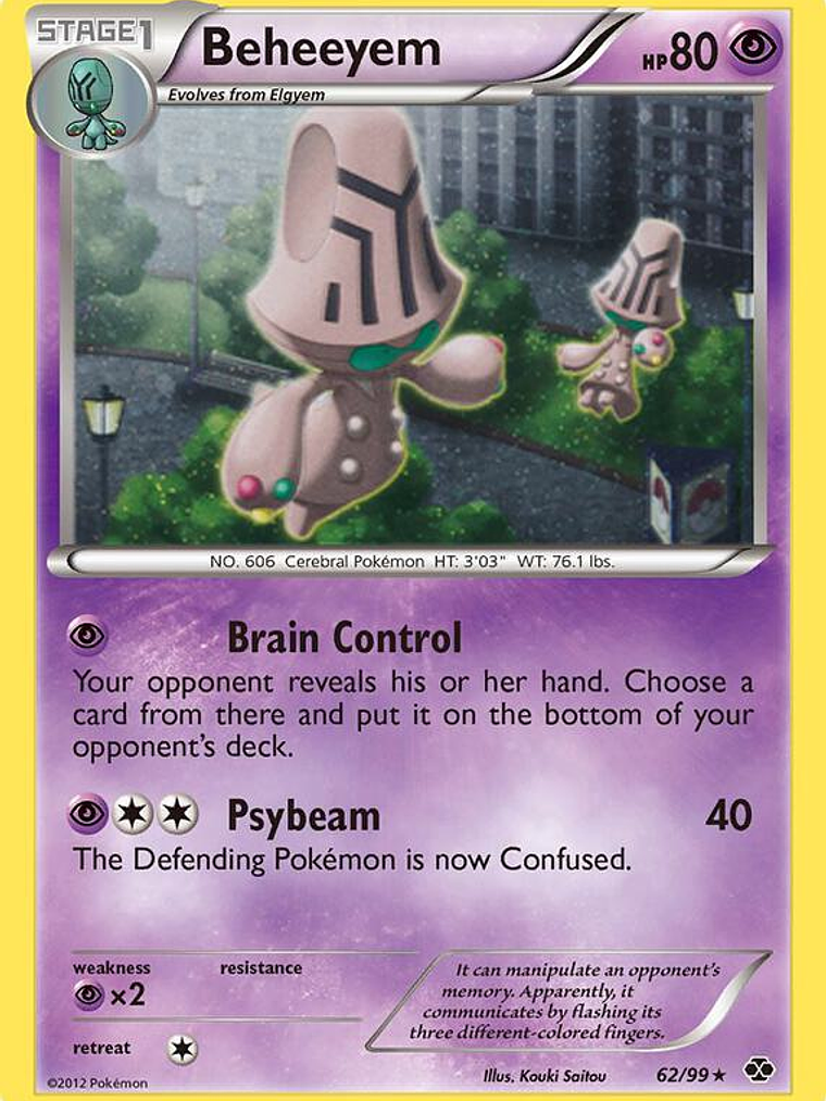 Beheeyem - 62/99 (Cosmos Holo) #062 1