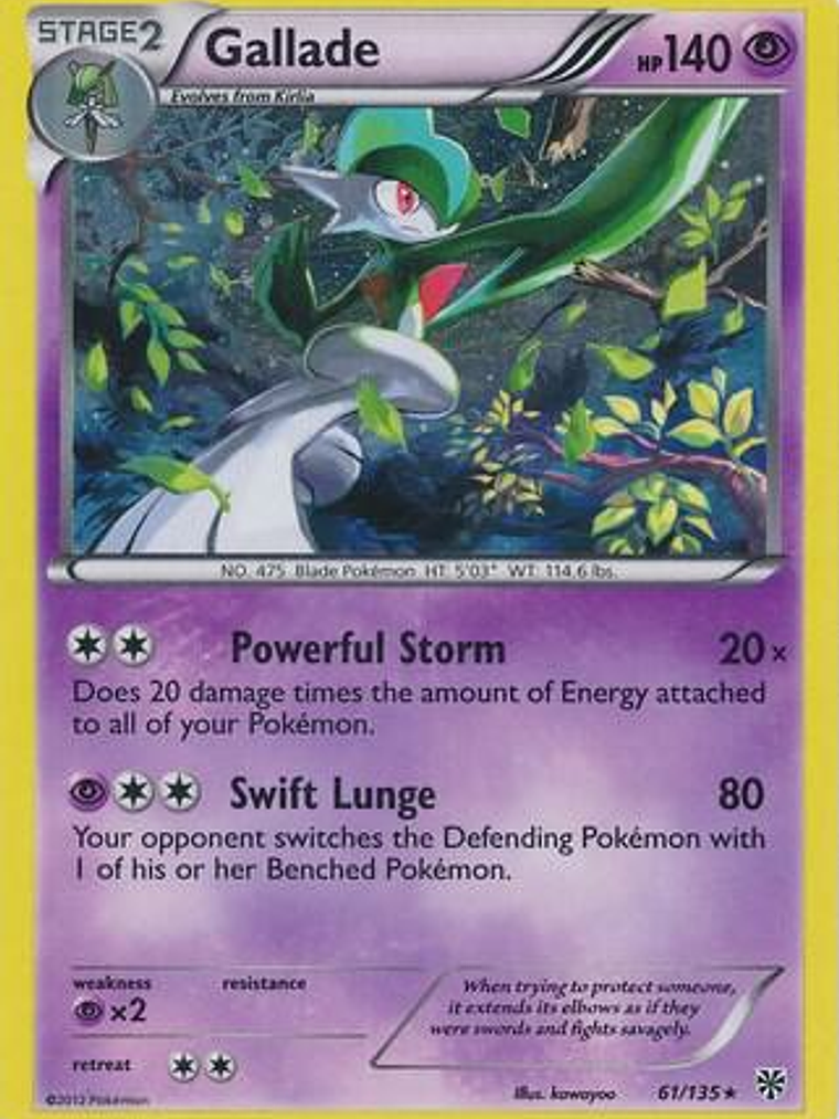 Gallade - 61/135 (Cosmos Holo) #061 1