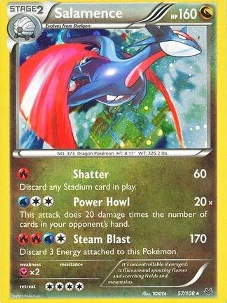 Salamence - 57/108 (Cosmos Holo) #057 1