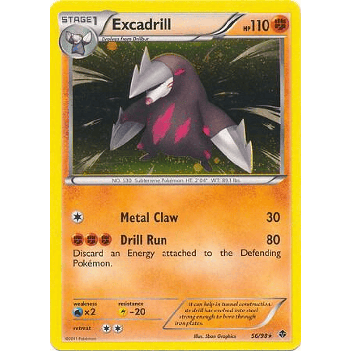 Excadrill - 56/98 (Cosmos Holo) #056 1