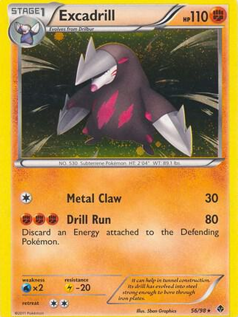 Excadrill - 56/98 (Cosmos Holo) #056 1