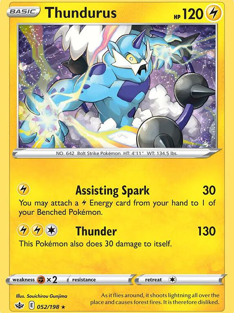 Thundurus - 052/198 (Cosmos Holo) #052 1