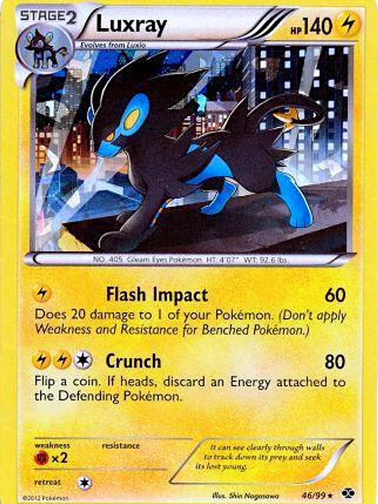 Luxray - 46/99 (Cracked Ice Holo) #046 1