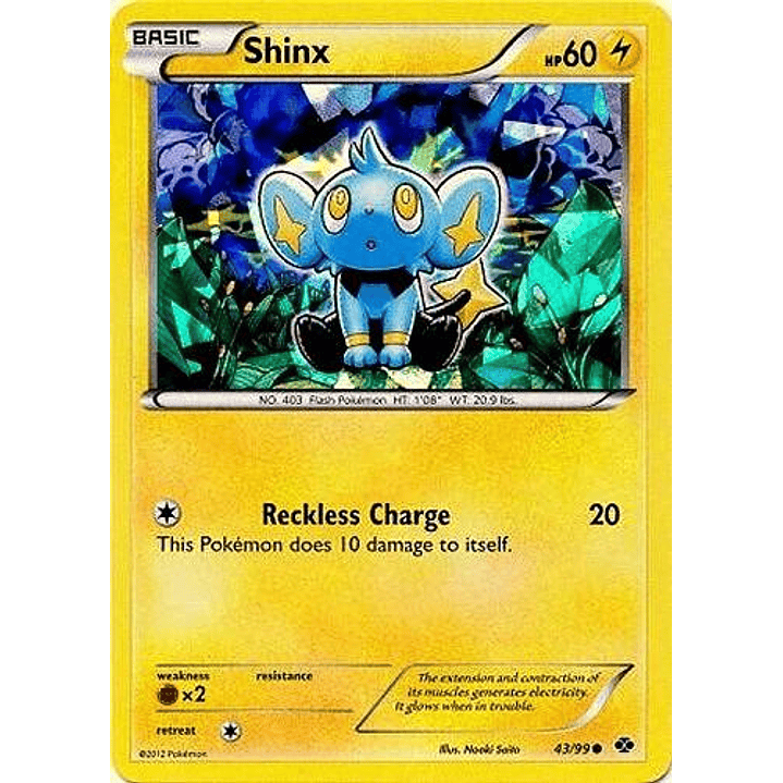 Shinx - 43/99 (Cracked Ice Holo) #043 1