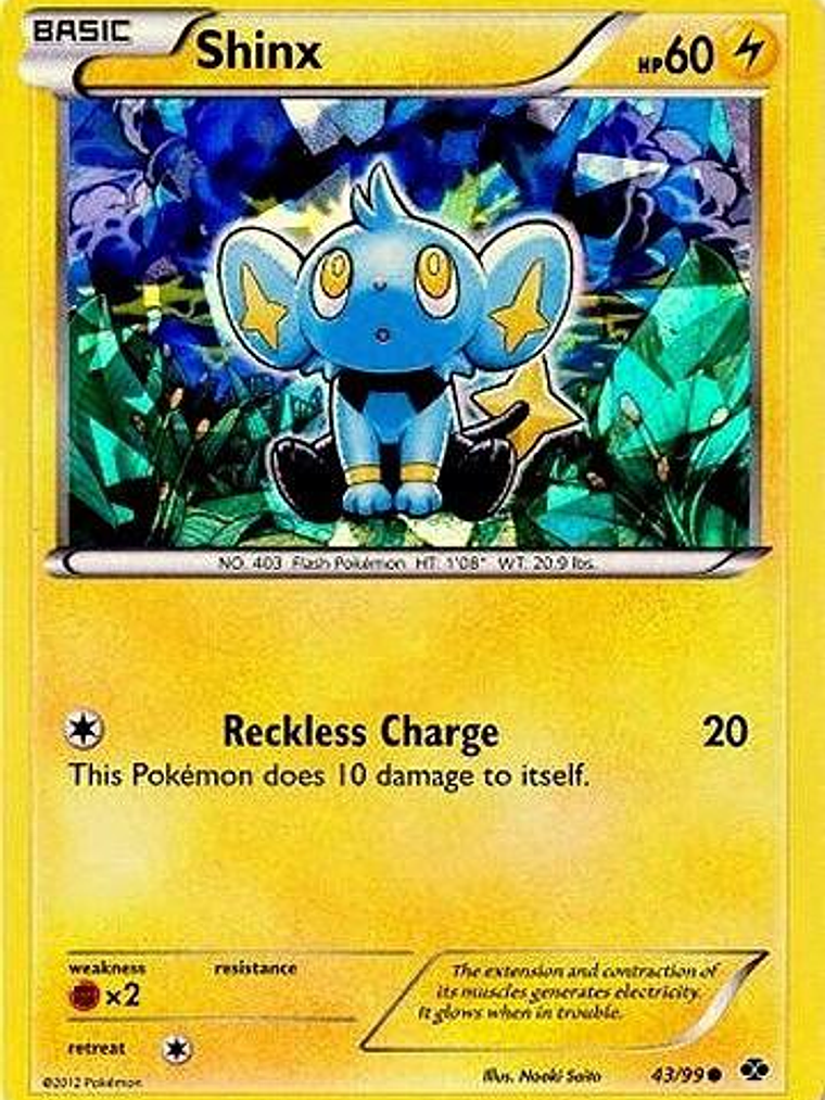 Shinx - 43/99 (Cracked Ice Holo) #043 1