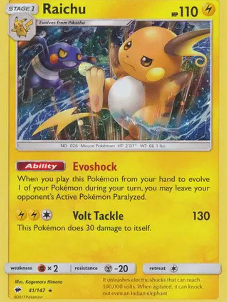 Raichu - 41/147 (Cosmos Holo) #041 1