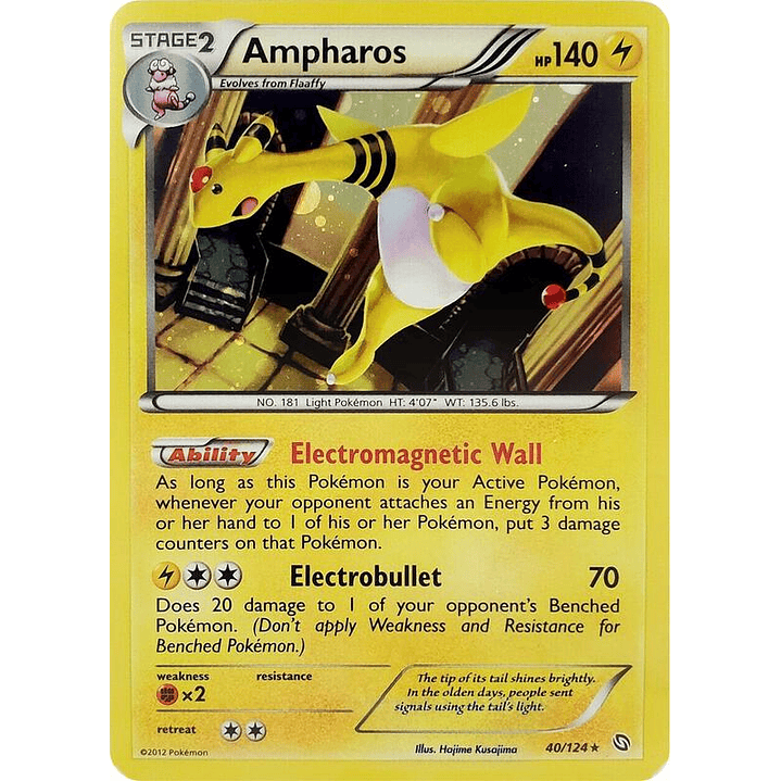 Ampharos - 40/124 (Cosmos Holo) #040 1