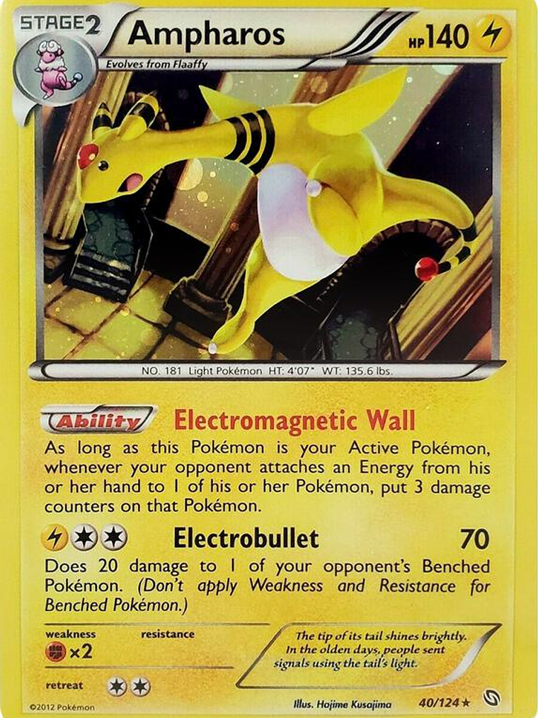 Ampharos - 40/124 (Cosmos Holo) #040 1