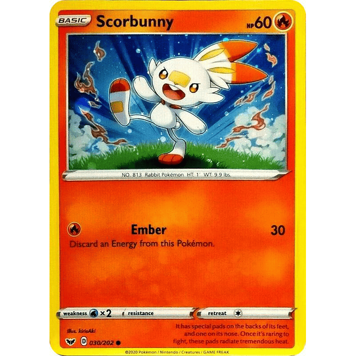 Scorbunny - 030/202 (Cosmos Holo) #030 1