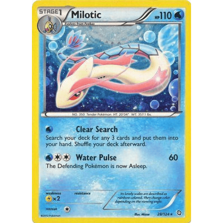 Milotic - 28/124 (Cosmos Holo) #028 1