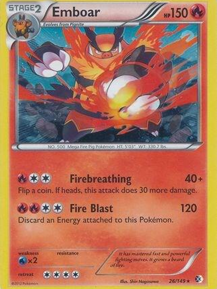 Emboar - 26/149 (Cosmos Holo) #026 1