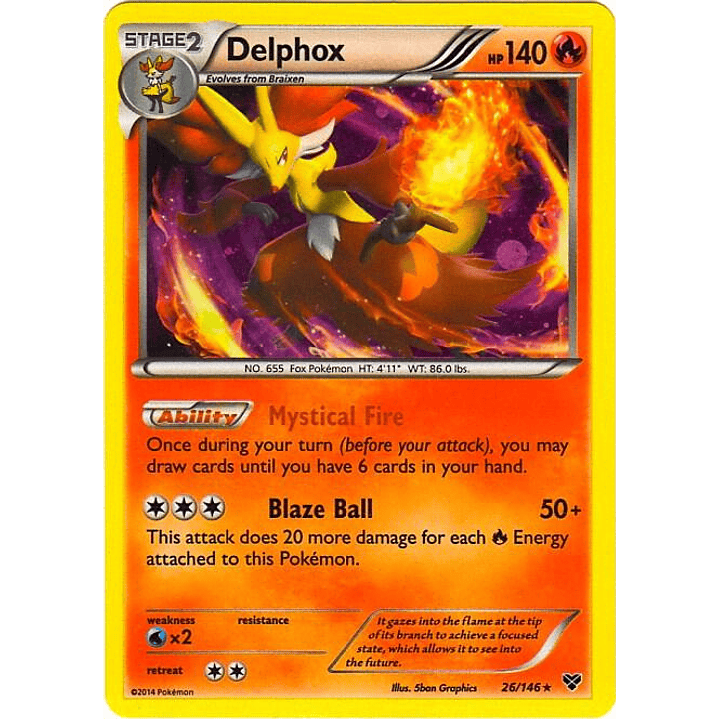 Delphox - 26/146 (Cosmos Holo) #026 1