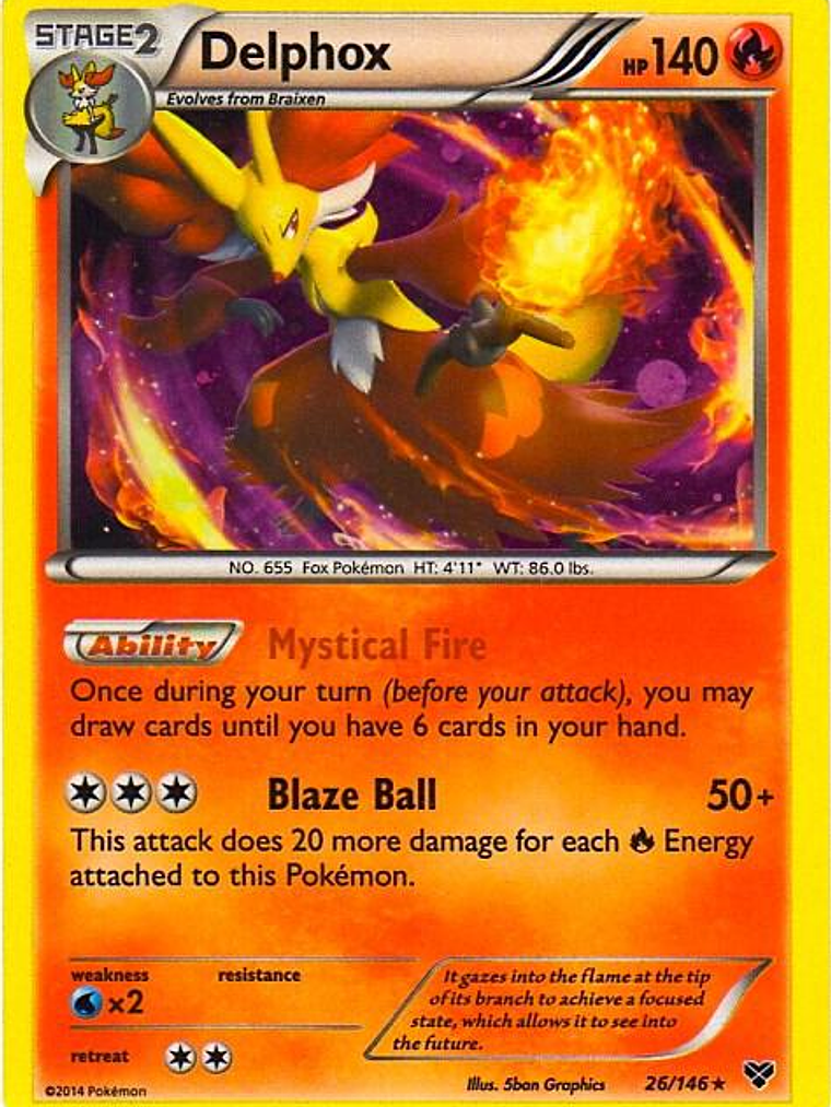 Delphox - 26/146 (Cosmos Holo) #026 1