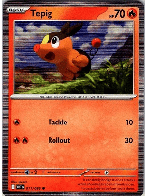 Tepig (Holo) #011