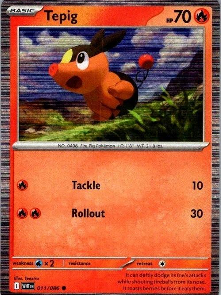 Tepig (Holo) #011 1