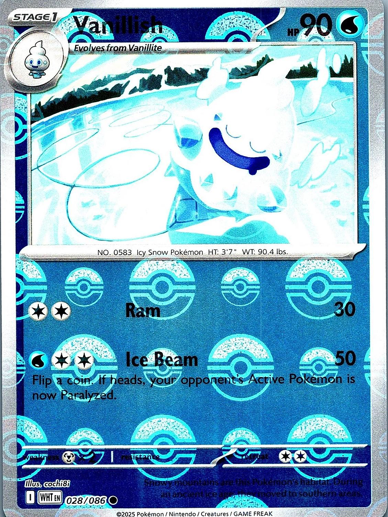 Vanillish (Poke Ball Pattern) #028 1