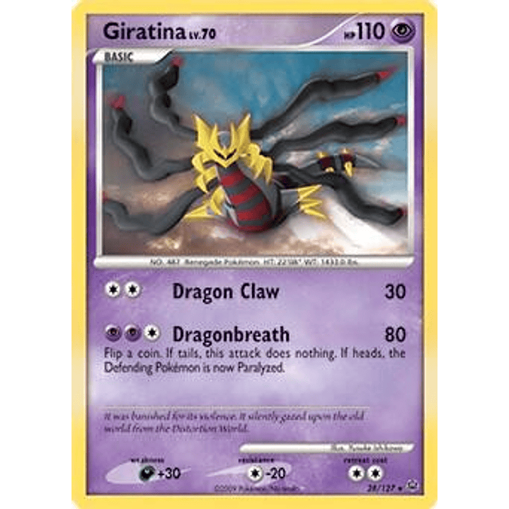 Giratina Lv. 70 - 28/127 (DPPt Platinum) #028 1