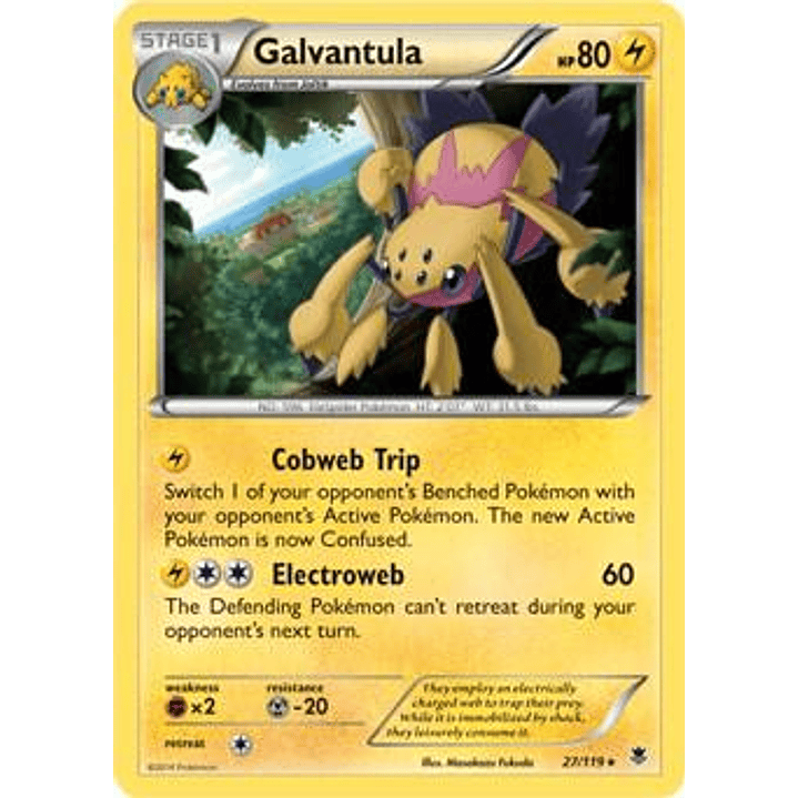 Galvantula - 27/119 (XY Phantom Forces) #027 1