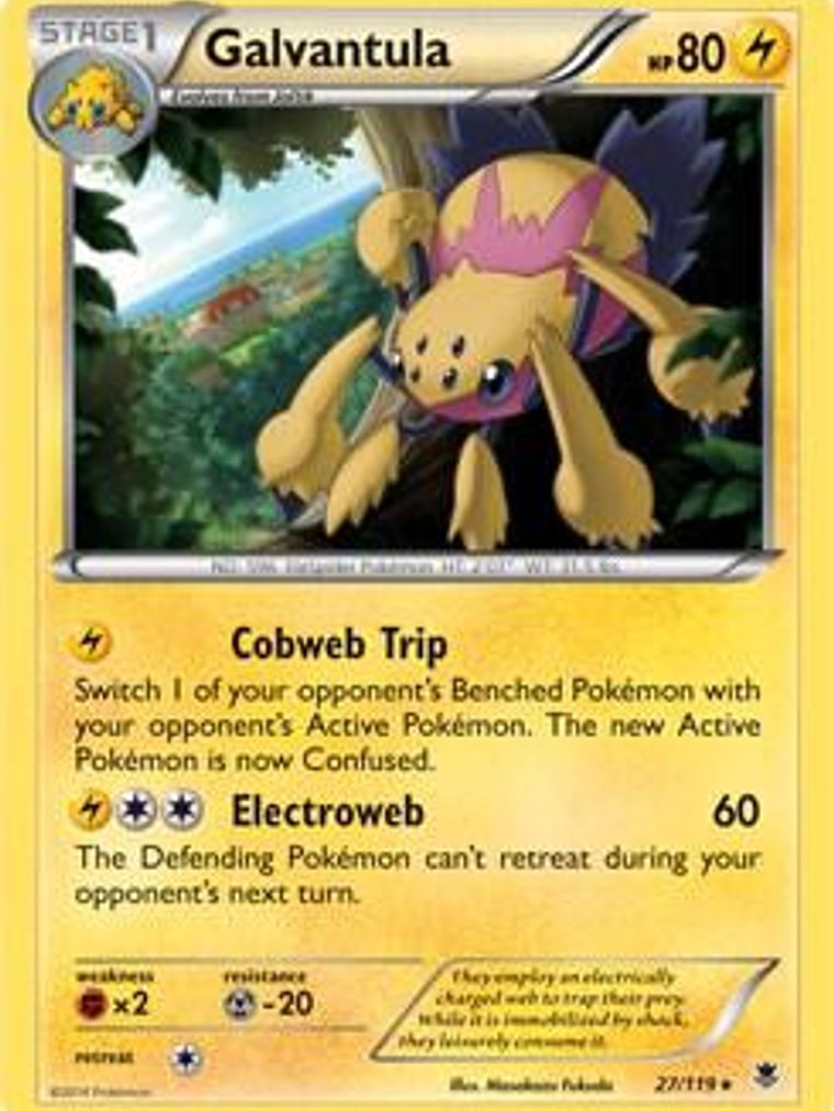 Galvantula - 27/119 (XY Phantom Forces) #027 1