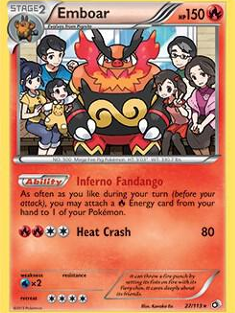 Emboar - 27/113 (Legendary Treasures) #027 1