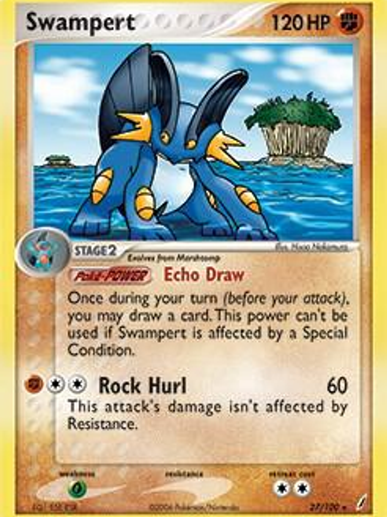 Swampert - 27/100 (EX Crystal Guardians) #027 1