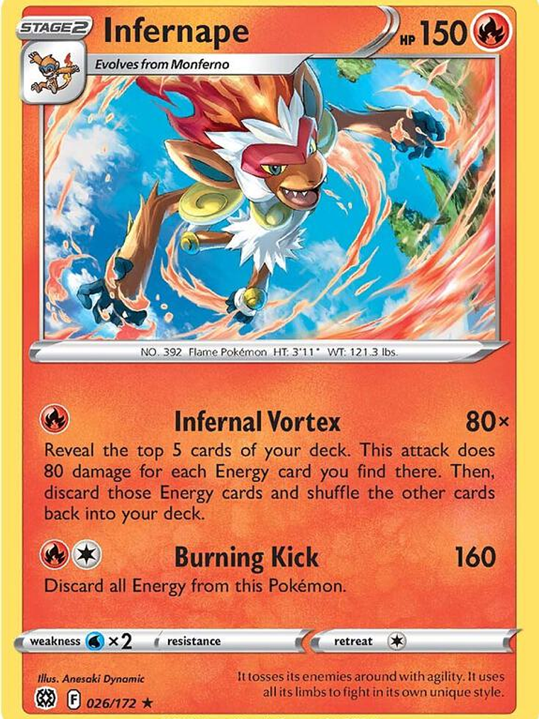 Infernape - 026/172 #026 1