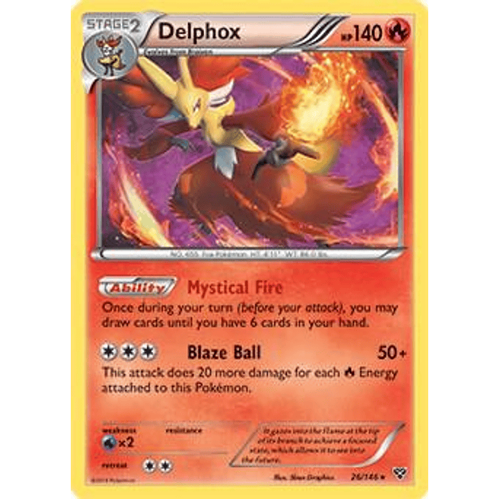 Delphox - 26/146 (XY Base Set) #026 1