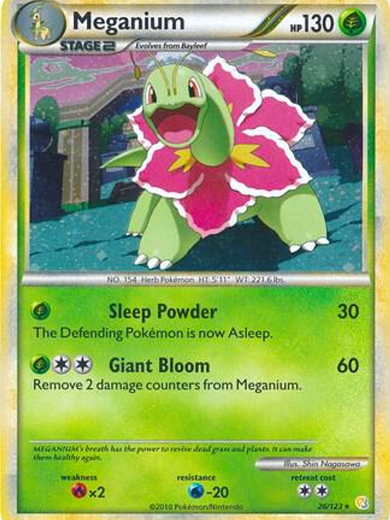 Meganium - 26/123 (Cosmos Holo) #026 1