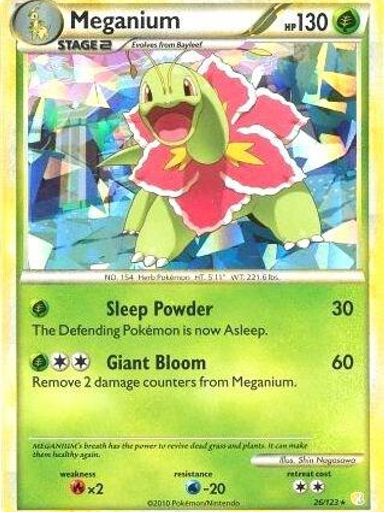 Meganium - 26/123 (Cracked Ice Holo) #026 1
