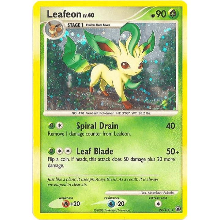 Leafeon - 24/100 (DP Majestic Dawn) #024 1