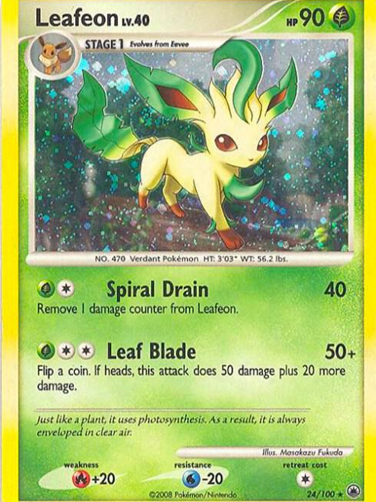 Leafeon - 24/100 (DP Majestic Dawn) #024 1