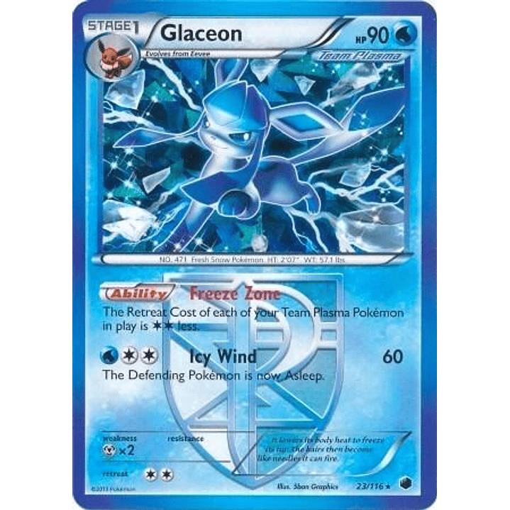 Glaceon - 23/116 (BW Plasma Freeze) #023 1