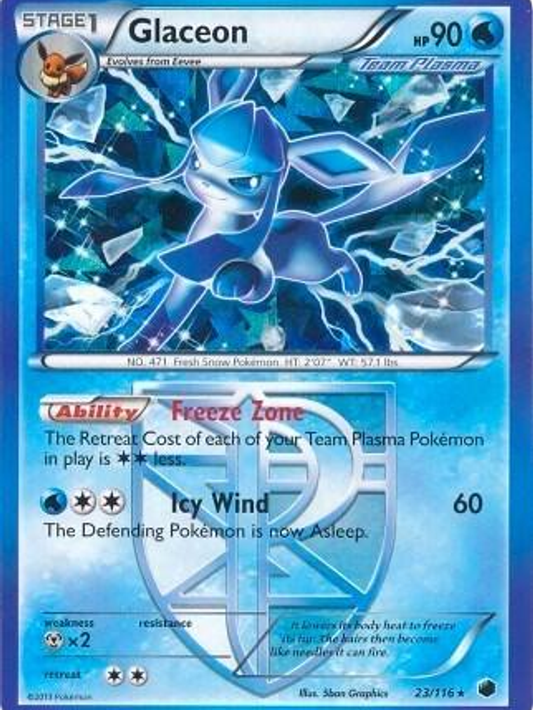Glaceon - 23/116 (BW Plasma Freeze) #023 1