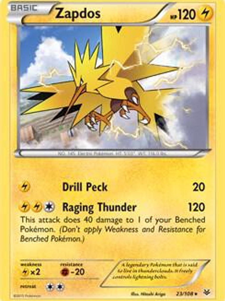 Zapdos - 23/108 (XY Roaring Skies) #023 1