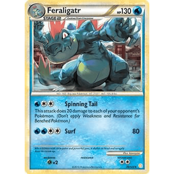 Feraligatr - 20/123 (Cosmos Holo) #020 1