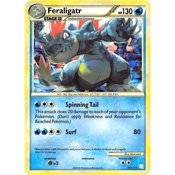 Feraligatr - 20/123 (Cracked Ice Holo) #020 1