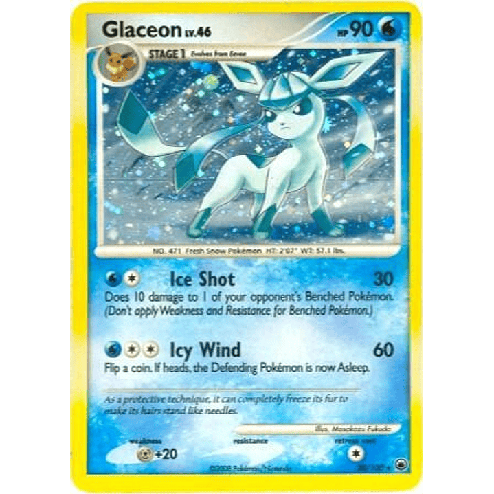 Glaceon - 20/100 (DP Majestic Dawn) #020 1
