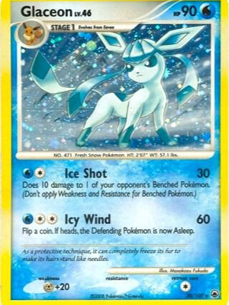 Glaceon - 20/100 (DP Majestic Dawn) #020 1