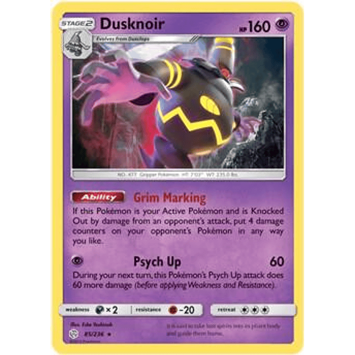 Dusknoir - 85/236 (Prerelease Kit Exclusive) #085 1