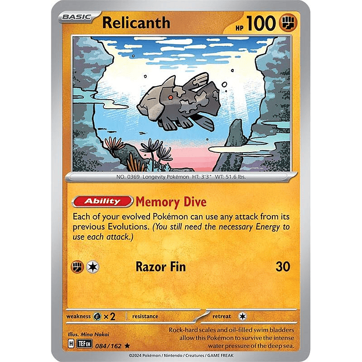 Relicanth - 084/162 #084 1