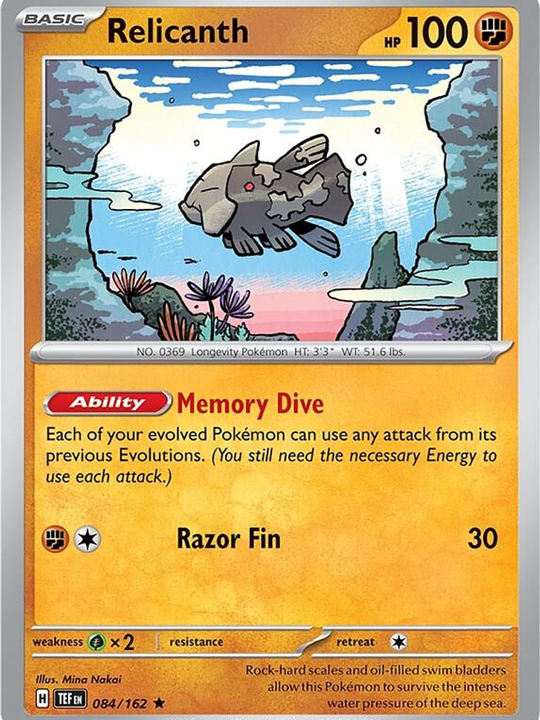 Relicanth - 084/162 #084 1