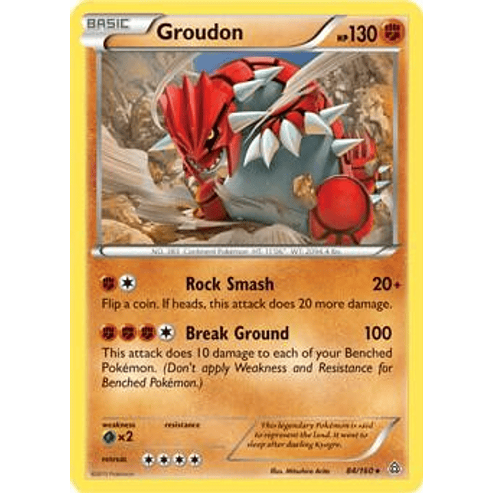 Groudon - 84/160 (XY Primal Clash) #084 1