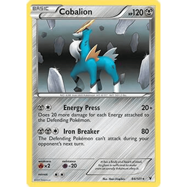 Cobalion - 84/101 (Battle Arena Deck Exclusive) #084 1